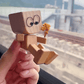 🎅Charmante kleine Holzfigur, die mit 12 magnetischen Ausdrücken schwankt🎁