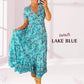 🌷Heißer Verkauf 49% OFF🌷Kleid mit Blumendruck und V-Ausschnitt