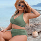 🏝️Bauchkontrolle Badeanzüge Bescheidene Bikini-Sets mit hoher Taille👙