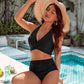 🏝️Bauchkontrolle Badeanzüge Bescheidene Bikini-Sets mit hoher Taille👙