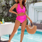 🏝️Bauchkontrolle Badeanzüge Bescheidene Bikini-Sets mit hoher Taille👙
