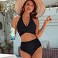🏝️Bauchkontrolle Badeanzüge Bescheidene Bikini-Sets mit hoher Taille👙