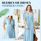 ⏰Last Day Sale 50% Rabatt💃💐Elegantes Kleid mit V-Ausschnitt und Hohlkehle für Frauen