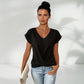 💥Letzte Tage Sonderverkauf 49% OFF👚Legeres kurzärmeliges elegantes V-Ausschnitt Twist Tee