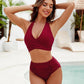 🏝️Bauchkontrolle Badeanzüge Bescheidene Bikini-Sets mit hoher Taille👙