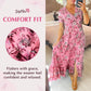 🌷Heißer Verkauf 49% OFF🌷Kleid mit Blumendruck und V-Ausschnitt