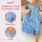 🌷Heißer Verkauf 49% OFF🌷Kleid mit Blumendruck und V-Ausschnitt