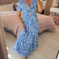 🌷Heißer Verkauf 49% OFF🌷Kleid mit Blumendruck und V-Ausschnitt
