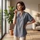 🌸Sommer-Sonderverkauf 50% RABATT 👕 Modisches lockeres einfarbiges Kurzarm-Oberteil
