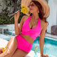 🏝️Bauchkontrolle Badeanzüge Bescheidene Bikini-Sets mit hoher Taille👙