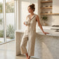 👖Lässiger, ärmelloser Jumpsuit mit Kapuze für Damen