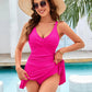 💕Urlaub Heißer Verkauf 50%🩱Sexy Crossover Ruched One-Piece Sommer Badeanzug✨
