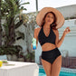 🏝️Bauchkontrolle Badeanzüge Bescheidene Bikini-Sets mit hoher Taille👙