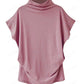 🎉Heißer Sale 49% OFF🔥 Damen T-Shirt mit halbhohem Ausschnitt und kurzen Ärmeln