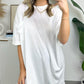 🎁Heißer Verkauf 49% OFF⏳Damen Raw Edge Boxy Tee