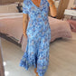 🌷Heißer Verkauf 49% OFF🌷Kleid mit Blumendruck und V-Ausschnitt