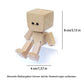 🎅Charmante kleine Holzfigur, die mit 12 magnetischen Ausdrücken schwankt🎁