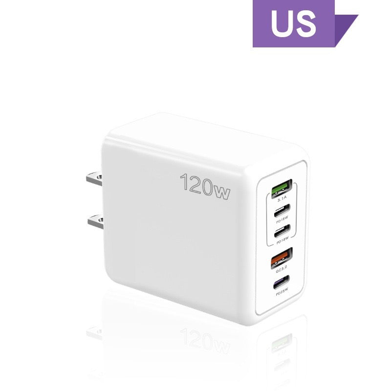 120W Schnell-Ladegerät mit 5 Anschlüssen⚡-10