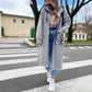 🥰Winterschlussverkauf💥Langes Sweatshirt mit Kapuze für Frauen