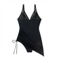 ⏳Begrenzte Zeit 50% Rabatt💥Schlankmachender transparenter Sarong-Wickel-Badeanzug aus Netzstoff👙