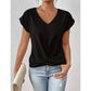 💥Letzte Tage Sonderverkauf 49% OFF👚Legeres kurzärmeliges elegantes V-Ausschnitt Twist Tee