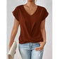 💥Letzte Tage Sonderverkauf 49% OFF👚Legeres kurzärmeliges elegantes V-Ausschnitt Twist Tee