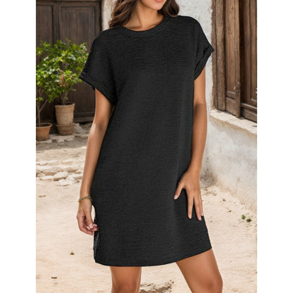 🎁Heißer Verkauf 49% OFF⏳Damen lässiges Kleid mit Rollärmeln und Taschen