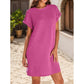 🎁Heißer Verkauf 49% OFF⏳Damen lässiges Kleid mit Rollärmeln und Taschen