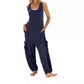 ⏰Neue Ankunft 50% Rabatt🔥  Ärmelloser Baggy-Jumpsuit für Damen🎀