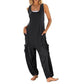 ⏰Neue Ankunft 50% Rabatt🔥  Ärmelloser Baggy-Jumpsuit für Damen🎀
