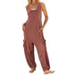 ⏰Neue Ankunft 50% Rabatt🔥  Ärmelloser Baggy-Jumpsuit für Damen🎀