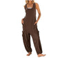 ⏰Neue Ankunft 50% Rabatt🔥  Ärmelloser Baggy-Jumpsuit für Damen🎀