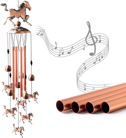 ⏳Begrenzte Zeit 50% Rabatt💥Reines handgefertigtes Windspiel aus Kupferpferd
