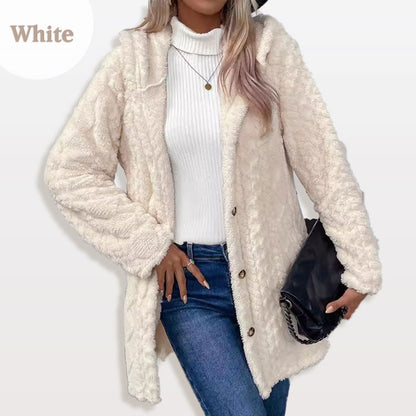 ❄️Winter-Sonderverkauf 60 % Rabatt🧥Warme Damenjacke mit Kapuze und Rautenmuster🎁
