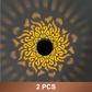 🌀💥 Limitierter Sale – Kauf 1, erhalte 1 gratis 🌞💡 Solar-Mandala-Wandleuchte, Projektor für Garten, Zaun, Terrasse, Ambiente